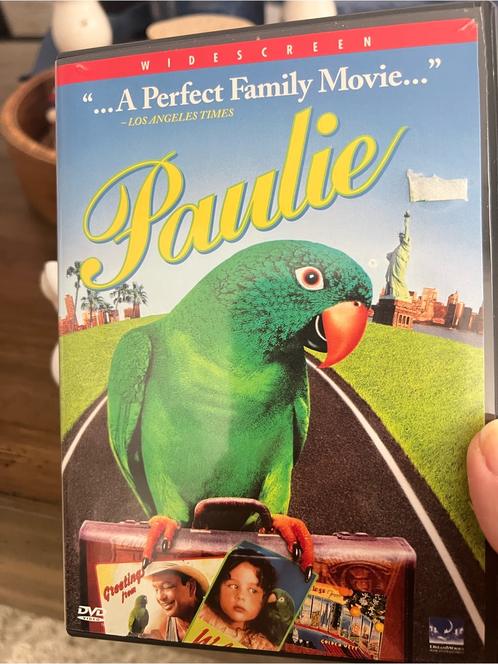 Paulie DVD Movie — Bright Green Parrot Cover